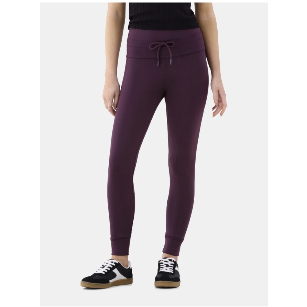 No Boundaries Women's Size S/M Leggings with Drawstring Tie Dark Amethyst